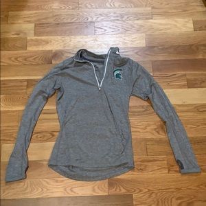 Nike dry fit Michigan State half zip